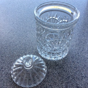 Lead crystal biscuit jar
