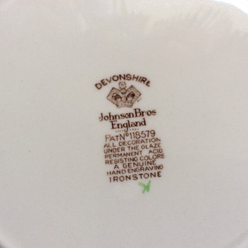 Four Devonshire plates