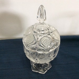 Glass candy dish