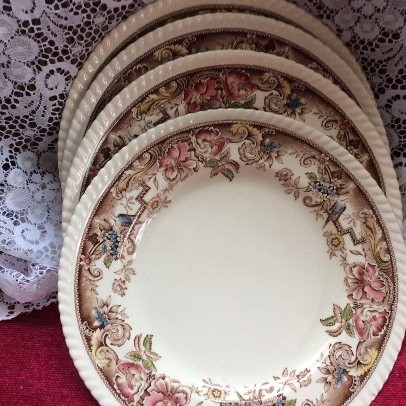 Four Devonshire plates