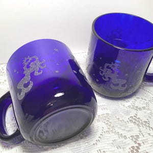 Starbucks Celestial Sirens Cobalt Blue Barista Jumbo Mugs ( Set of 2 )