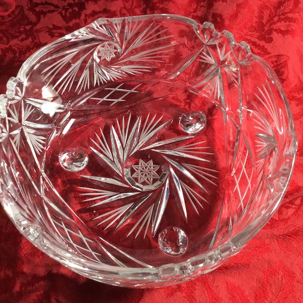 Cut Crystal Bowl Etsy