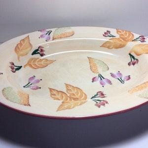 X large ceramic oval serving bowl ( made in Italy)