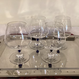 Courvoisier Cognac Brandy Snifter Glasses -set of 4