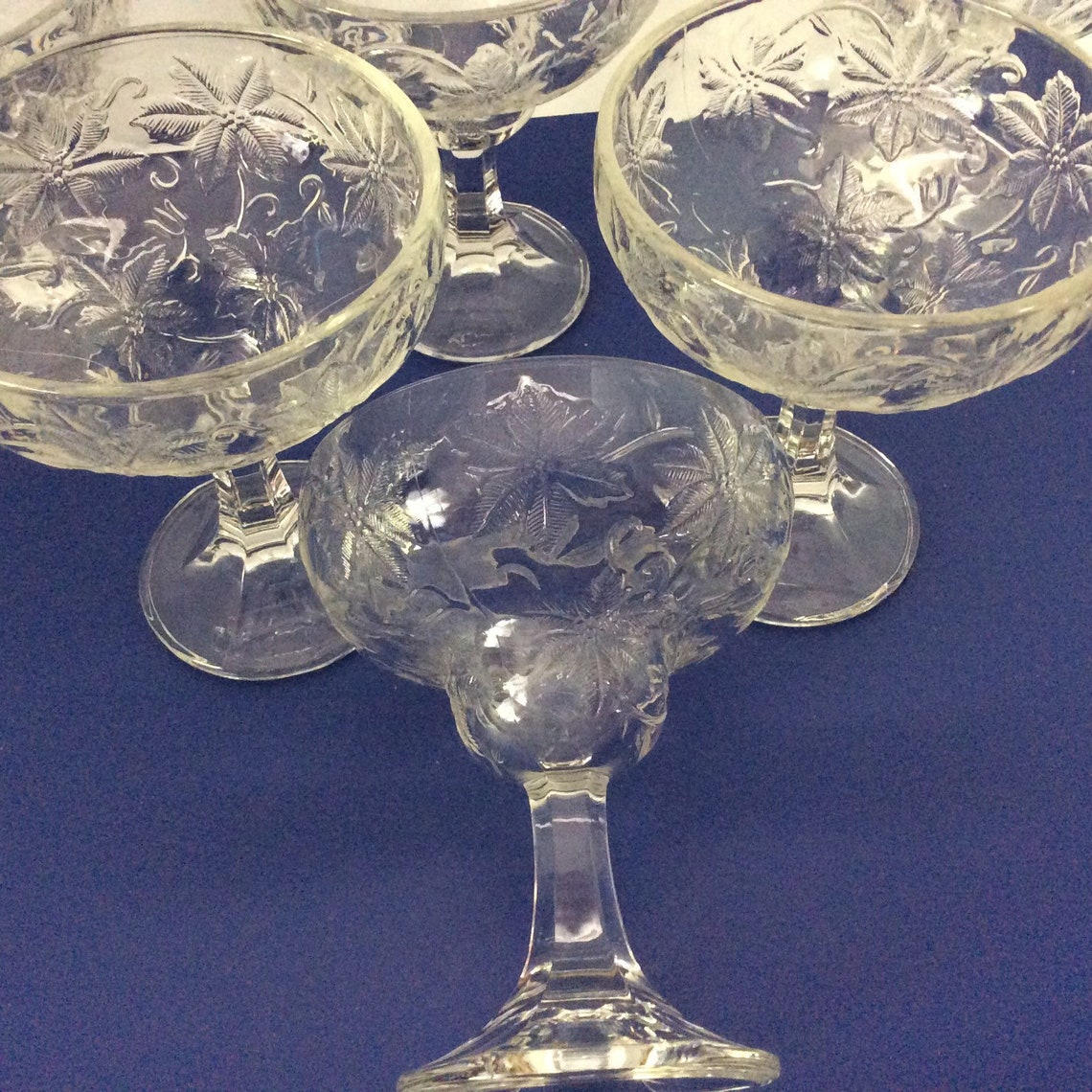 6 Princess House Fantasia margarita glasses Etsy