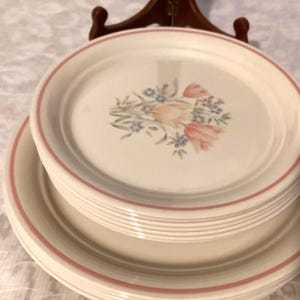 13 Corelle French Garden pattern Dinner and Luncheon Plates