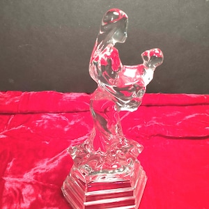 Original Art Glass Sculpture Mother And Child