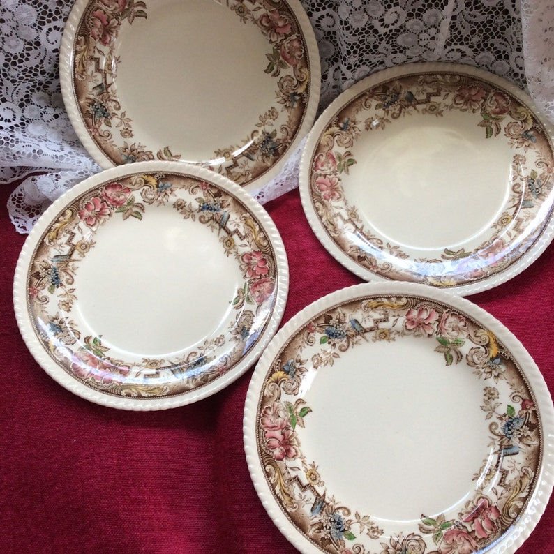 Four Devonshire plates