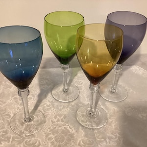 wine glass designs Hand Painted crystal wine glassess