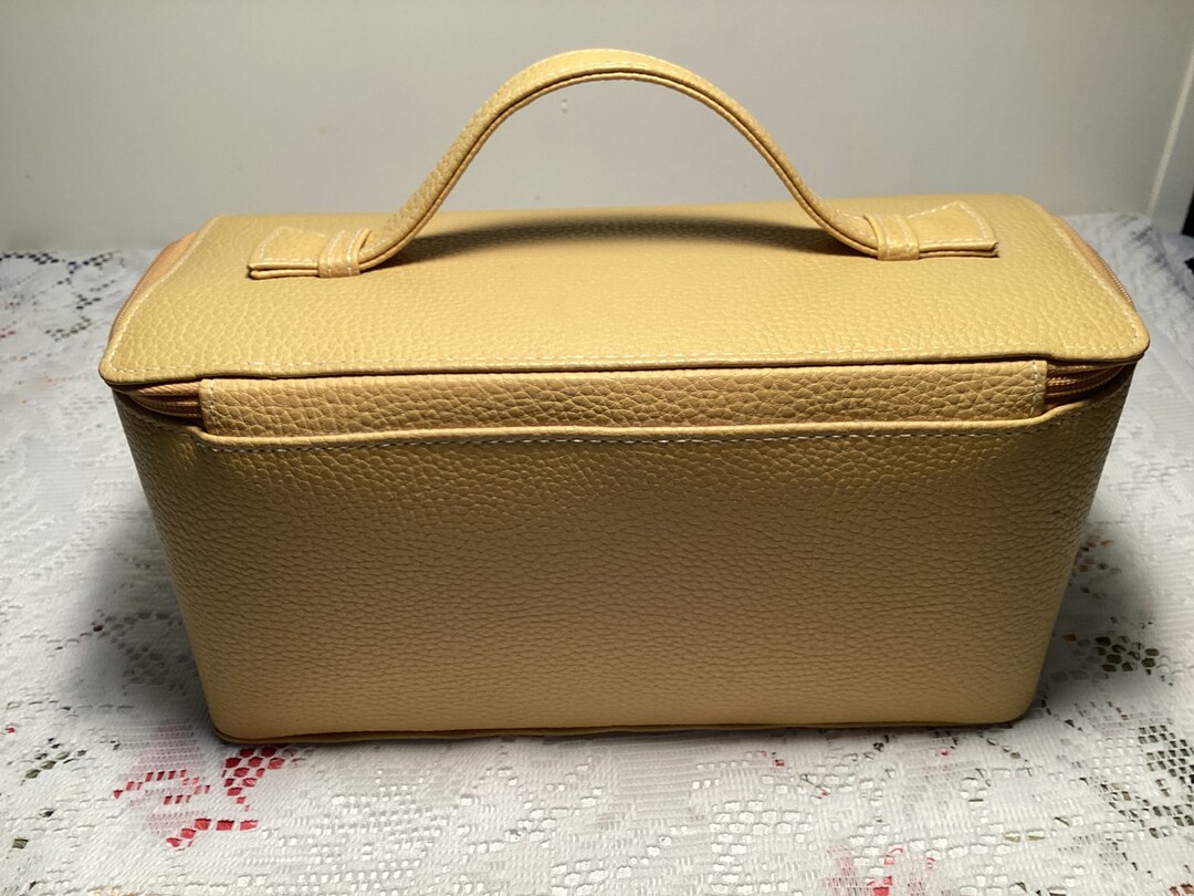 Beautiful Vintage Estee Lauder Leather Toliettre makeup Carrying Bag Etsy