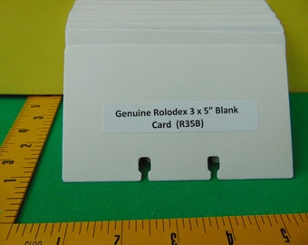 100 New Genuine Rolodex 3x5 inches Rotary Cards BLANK