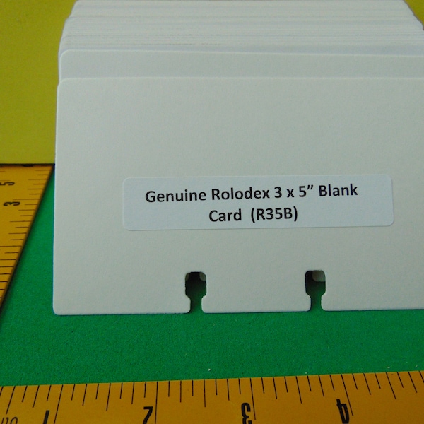 100 New Genuine Rolodex 3x5 inches Rotary Cards BLANK