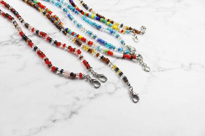 Face Mask Lanyard Beaded Mask Necklace Kid and Adult Lanyard Etsy