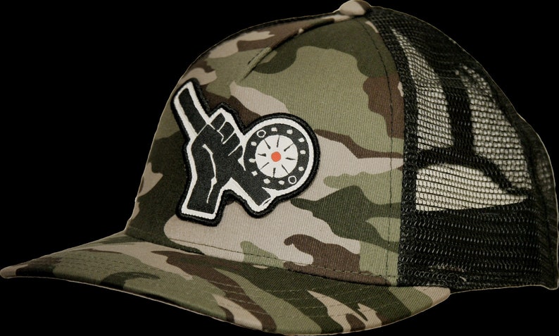 camo fly fishing hat