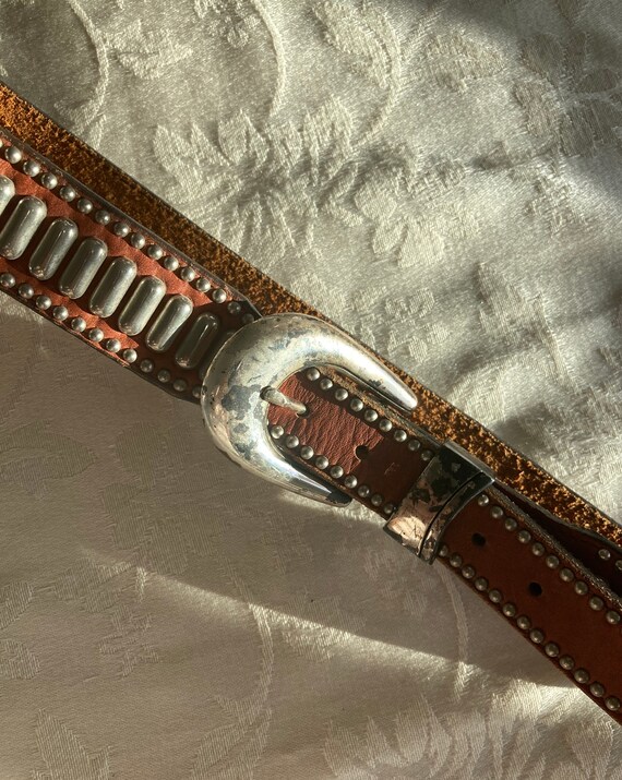 Vintage Western Brown Belt | Accent Belt | Vintag… - image 3