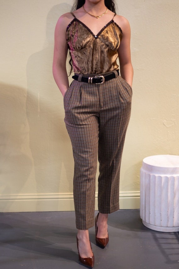Y2K Spaghetti Brown Blouse | Restyled Vintage Shop | Latina LGBTQ Owned Shop