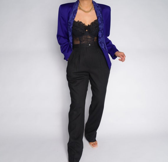 Vintage Purple Cropped Blazer | Vintage Violet Pai
