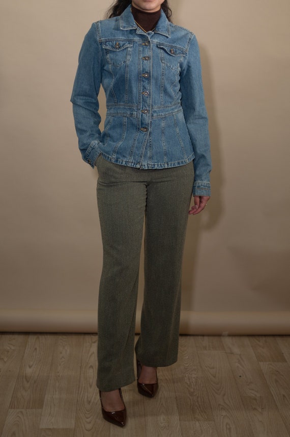 Vintage Designer Denim Blazer | Vintage Clothing S