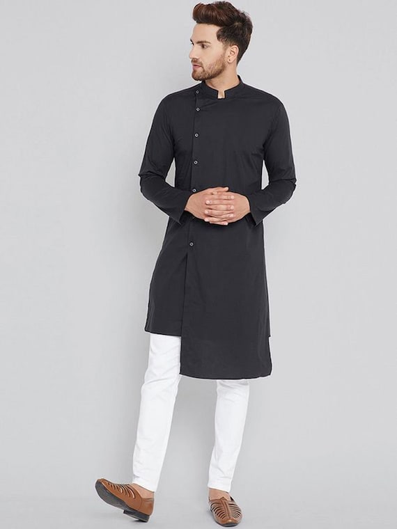 Indian Mens Kurta Men Tunic Dress Shirt ...