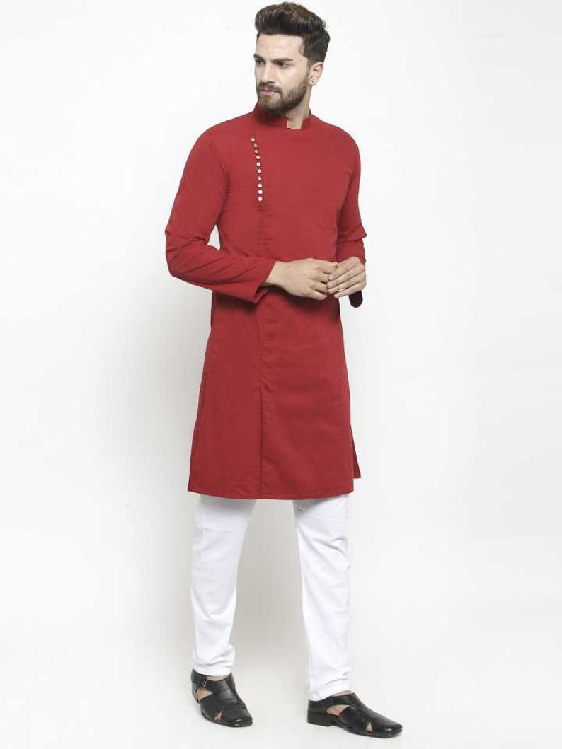 Indian Mens Kurta Men Tunic Dress Shirt Wear Traditional Poly - Etsy