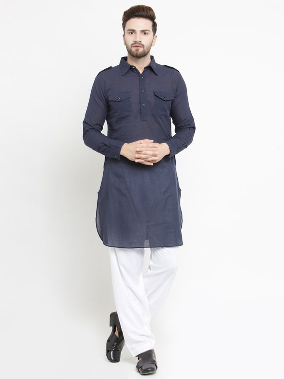 Indian Mens Kurta Men Tunic Dress Shirt ...