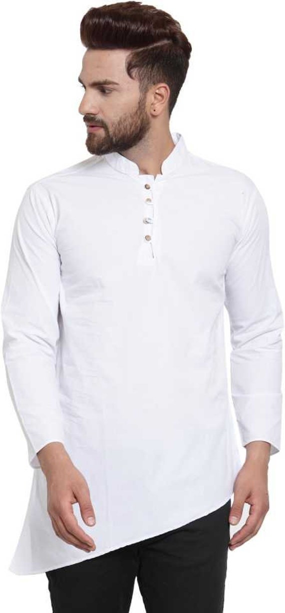 Chemise indienne pour homme Kurta Kurta courte pour homme