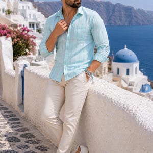 Camisa de algodón para hombre con estampado Jaipuri / Manga larga, estilo étnico indio informal