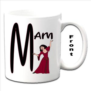 Personalised Initial With MOTHER GOTHEL Character Printed White Mug ~ Any Name Relation