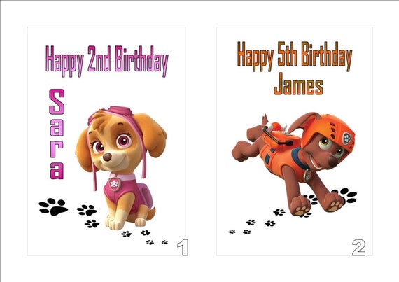 ANY NAME AGE RELATION MARSHMELLO PERSONALISED BIRTHDAY CARD