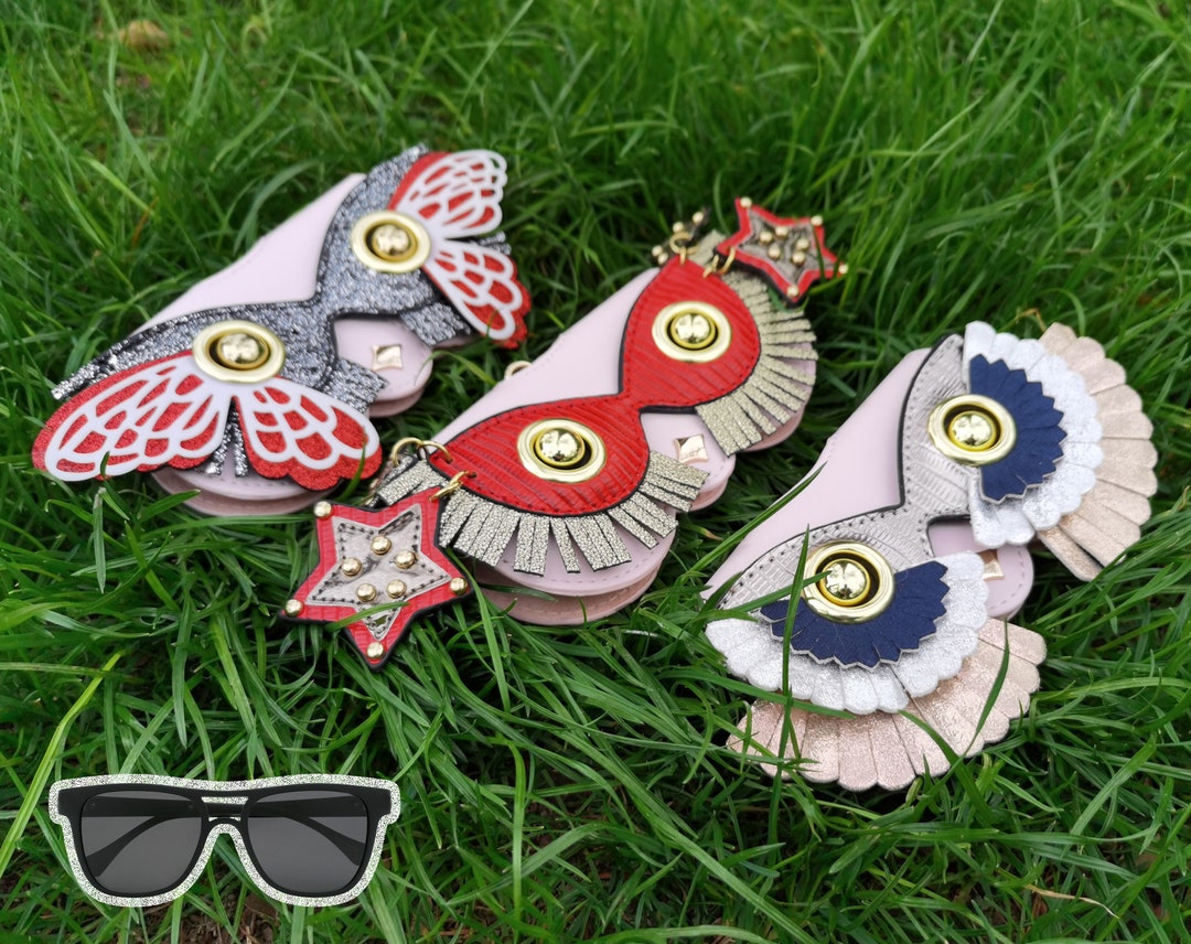 Personalized Handmade Glasses Case for Travel PU Material Eyeglasses