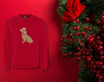 A Christmas Spaniel Jumper, Xmas Sweatshirt, Holiday Shirt