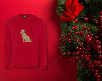 A Christmas Labrador Jumper, Xmas Sweatshirt, Holiday Shirt