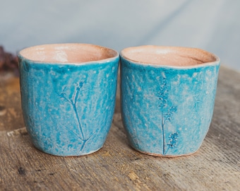 Handmade Ceramic Cups Made to order Mugs Sustainable Tea Coffee Events Decor Blue Tableware Kitchen set Home Decor Pottery Gift Cozy Tumbler