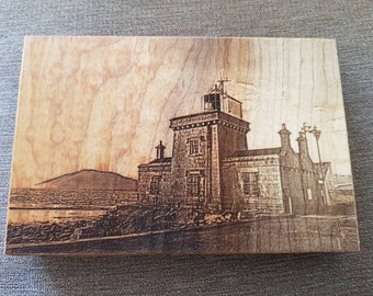 Blacksod lighthouse photo engraving - Made to order