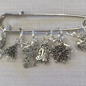 WiccaPagan Theme Stitch Marker Set or Key Ring