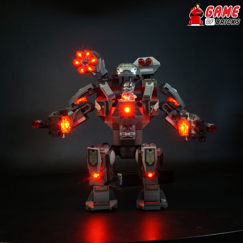 Led Lighting Kit For Lego Marvel Avengers War Machine Buster 76124
