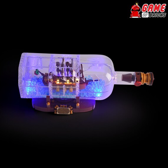 lego ship in a bottle lighting kit