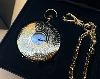 Reloj de bolsillo original Omniscient Reader's Viewpoint Versión chapada en ORO personalizada en COREA
