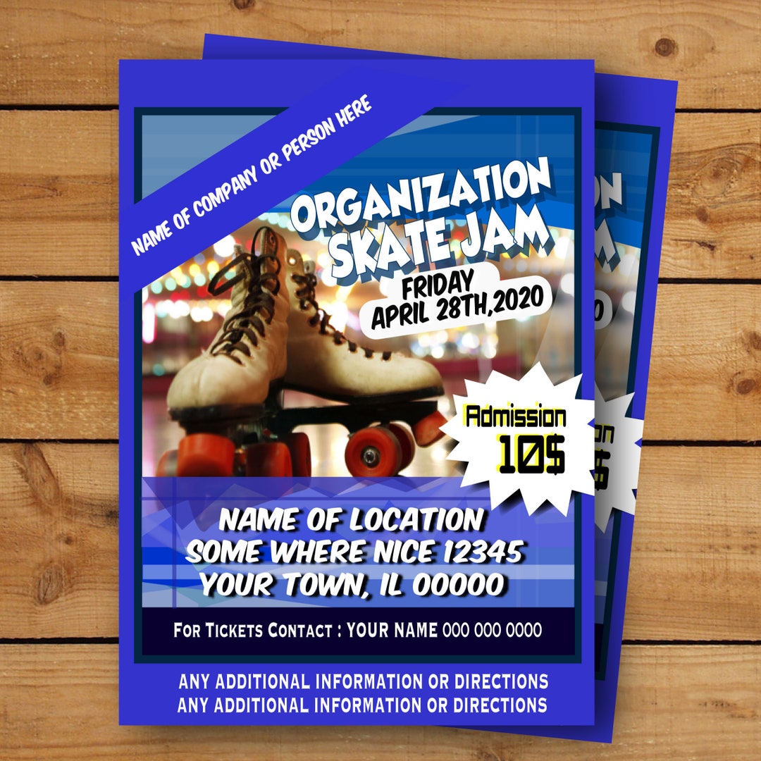 Roller Skating Party , Roller Skate Party Invite, Boys Roller Skating