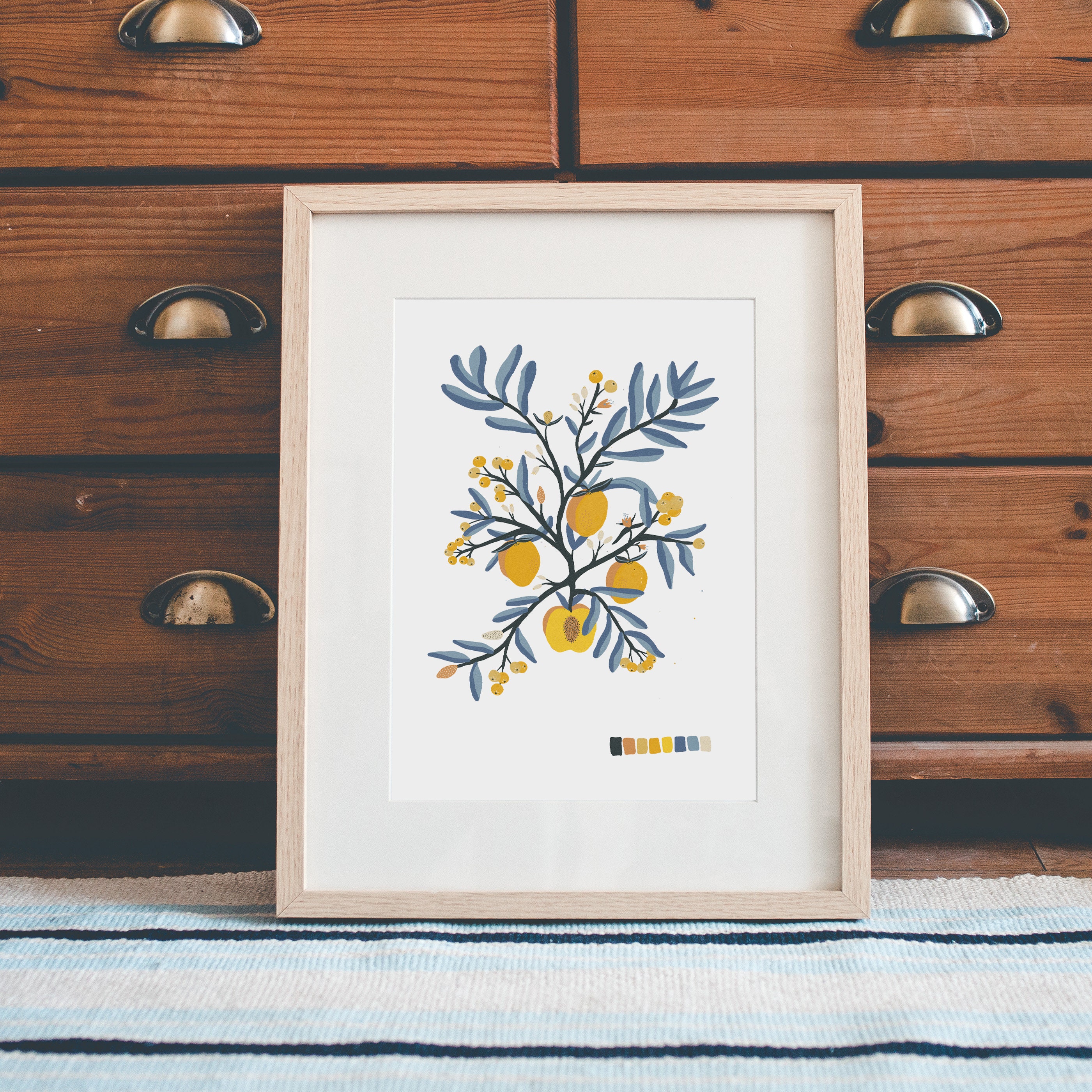 Botanique, Affiche, Feuillage et Fruits d'antan, Art Mural, Print, Leo Bizard