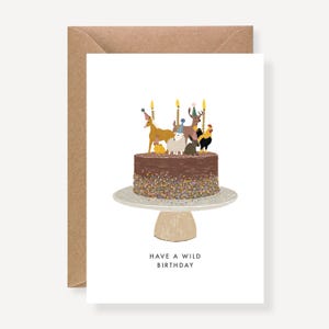 Carte d'Anniversaire, Wild Birthday, Léo Bizard