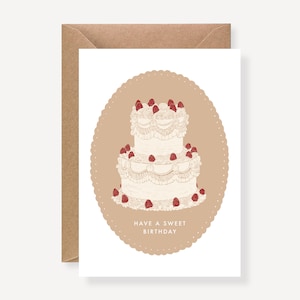 Carte d'Anniversaire, Sweet Birthday, Léo Bizard