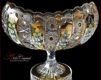 Bohemia Crystal Vase Etsy