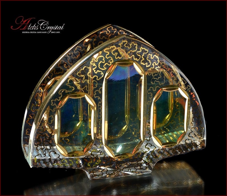 Bohemia Crystal Napkin Holders versal Izumrud 1 Etsy