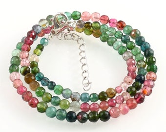 87# Hug !10-15mm Irregular Multicolour Tourmaline gemstone Necklace 18" 87# Hug !10-15mm Irregular Multicolour Tourmaline gemstone Necklace 18"