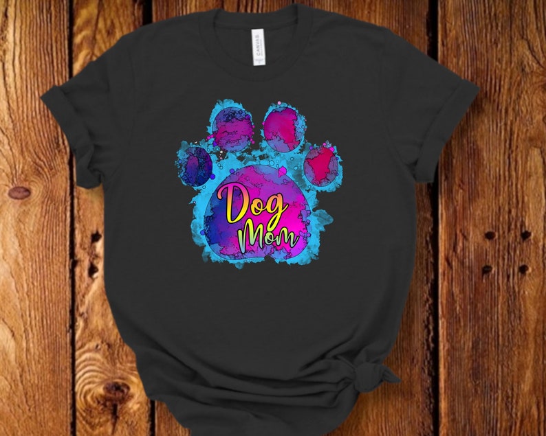 Dog Mom PNG Design Paw print design DOG MOM Sublimation Design Dog T-shirt Printable Sublimation Download Mug Cup Sublimation Design