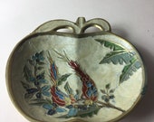 A Superb Vintage Solid Brass 39 Apple 39 Trinket Ring Jewellery Dish, Made in France