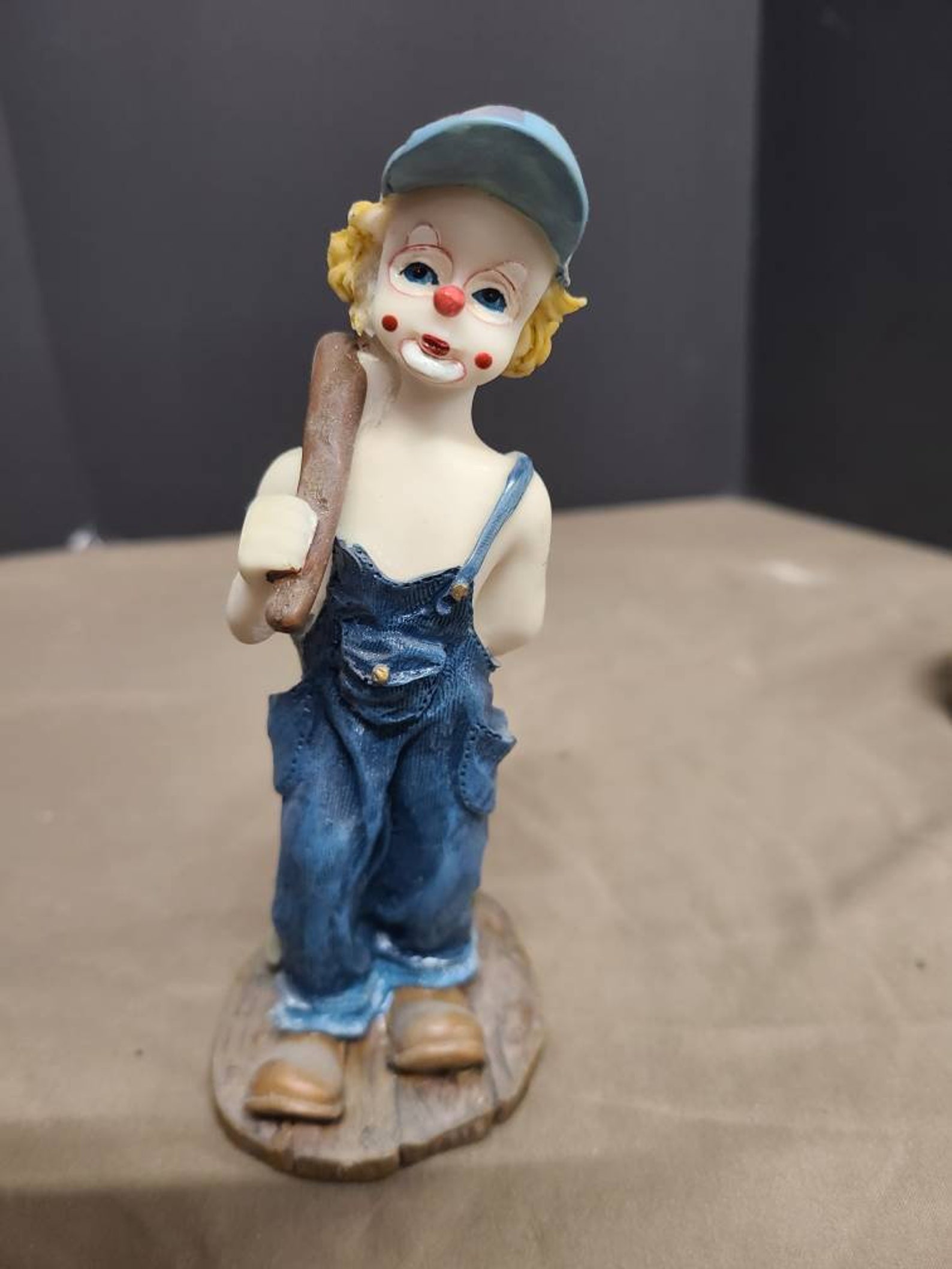 Vintage Ceramic Clown Figurine Etsy