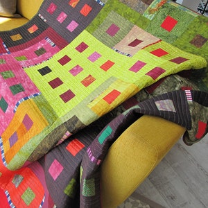Contemporary Quilt Pattern PDF 68x90inch Instant Download Modern ...
