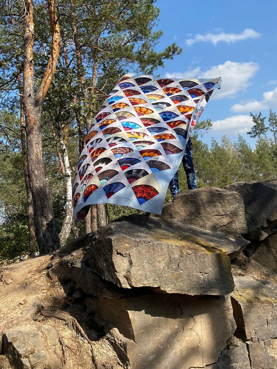 Modern Quilt for Sale Japanese Style Original Designed Scrap Etsy